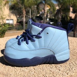 Air Jordan Retro 12 BlueCap Toddler shoes sz 7c
